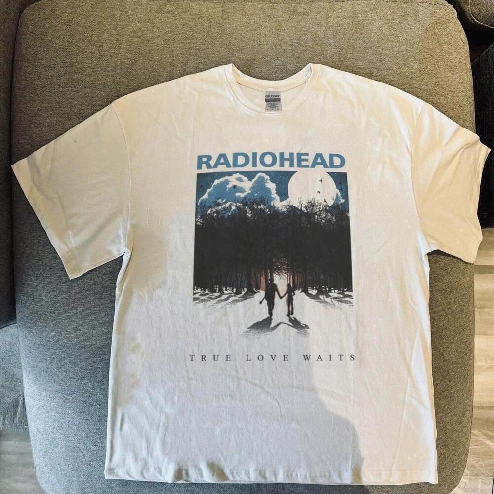 White Radiohead True Love Waits Cotton T-Shirt